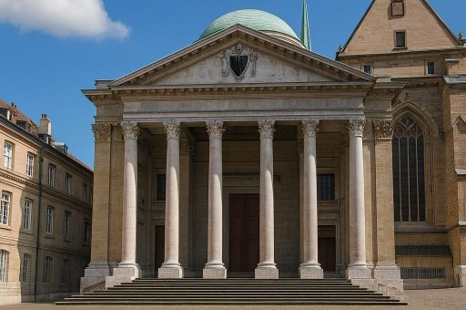 St. Peter's Cathedral and Archaeological Site in Geneva, Switzerland