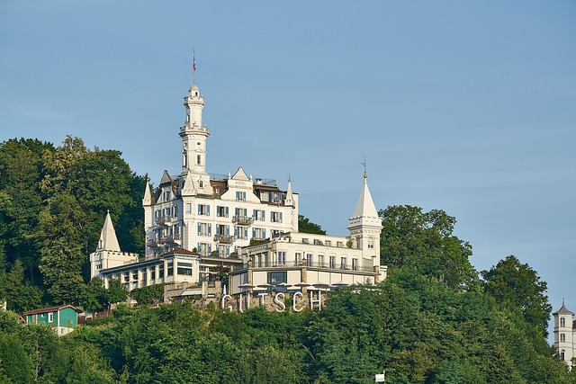 Chateau Gutsch Viewpoint in Lucerne, Switzerland