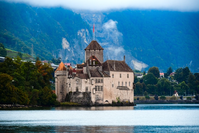Chillon Castle in Montreux, Switzerland