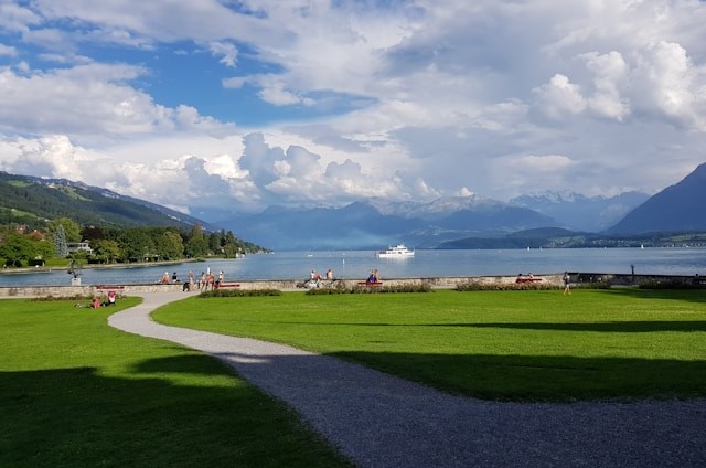 Thun Lido and City Beaches in Thun, Switzerland