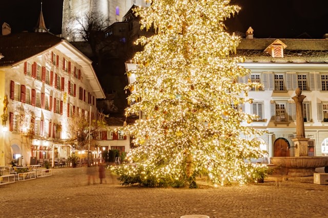 Thun Old Town and Obere Hauptgasse in Thun, Switzerland