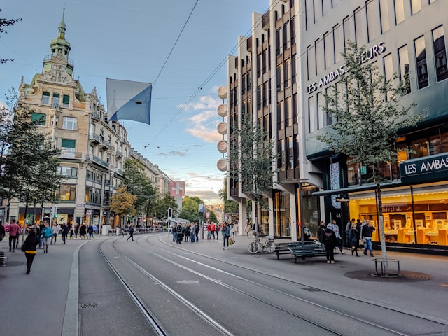 Bahnhofstrasse in Zürich, Switzerland