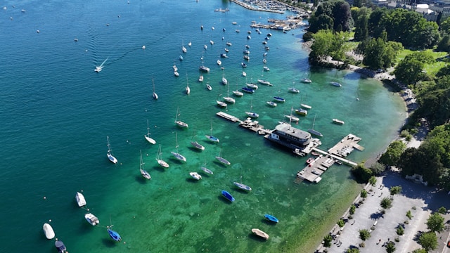 Seebad Enge Lakeside Bath in Zürich, Switzerland