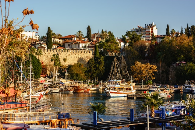 Antalya Marina (Old Harbor) in Antalya, Turkey