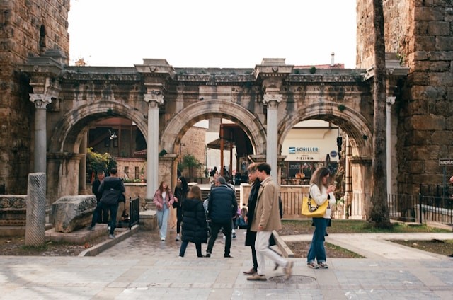 Hadrian's Gate in Antalya, Turkey