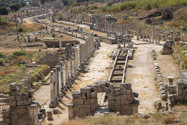 Perge Ancient City in Antalya, Turkey