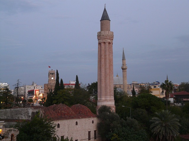 Yivli Minaret Mosque in Antalya, Turkey