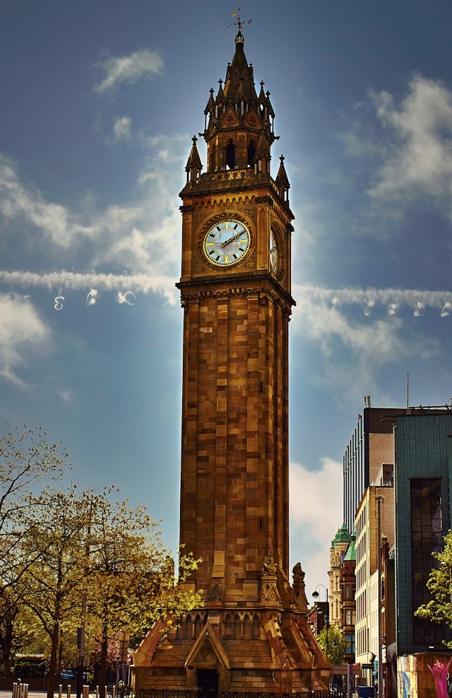 Albert Memorial Clock Tower in Belfast, United Kingdom