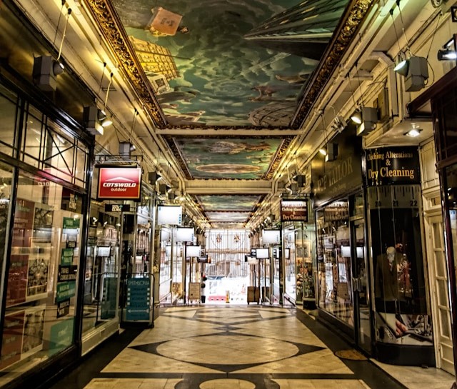 Piccadilly Arcade in Birmingham, United Kingdom
