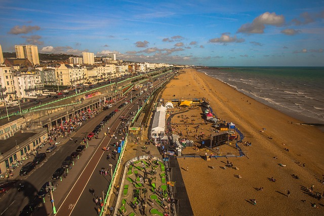 Brighton Beach in Brighton, United Kingdom