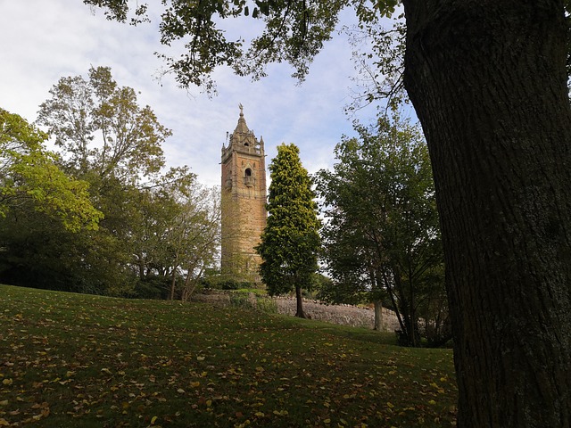 Brandon Hill and Cabot Tower in Bristol, United Kingdom