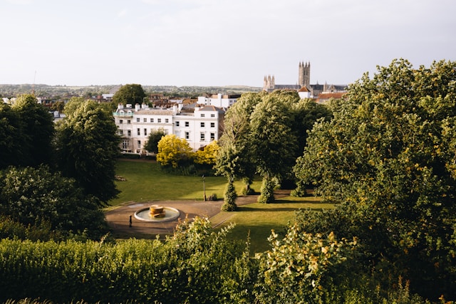 Dane John Gardens in Canterbury, United Kingdom