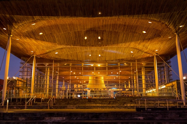 The Senedd in Cardiff, United Kingdom