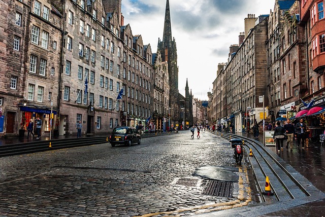 The Royal Mile in Edinburgh, United Kingdom