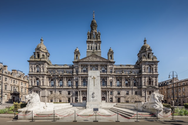 George Square in Glasgow, United Kingdom