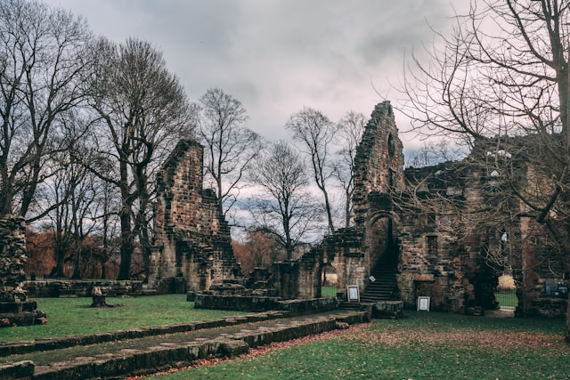Kirkstall Abbey in Leeds, United Kingdom