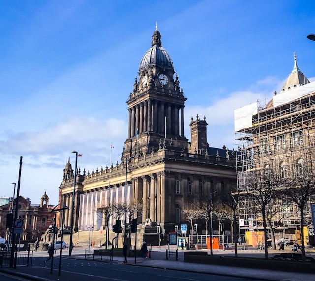 Leeds Town Hall in Leeds, United Kingdom