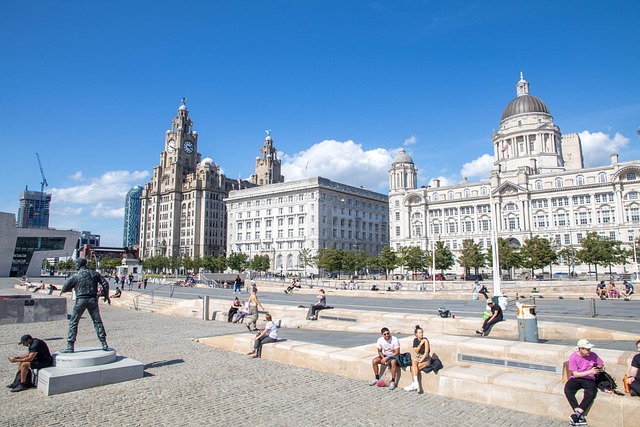 The Three Graces in Liverpool, United Kingdom