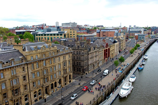 The Quayside in Newcastle-upon-Tyne, United Kingdom