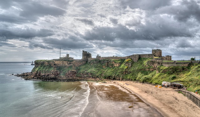 Tynemouth Priory and Castle in Newcastle-upon-Tyne, United Kingdom
