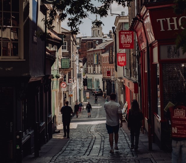 Elm Hill in Norwich, United Kingdom