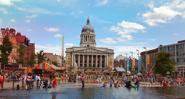 Old Market Square in Nottingham, United Kingdom