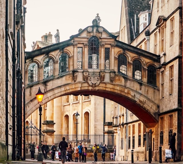 Bridge of Sighs in Oxford, United Kingdom