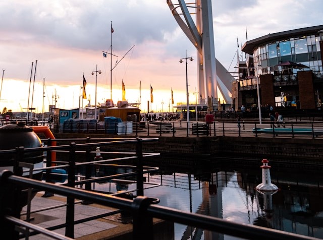 Gunwharf Quays in Portsmouth, United Kingdom