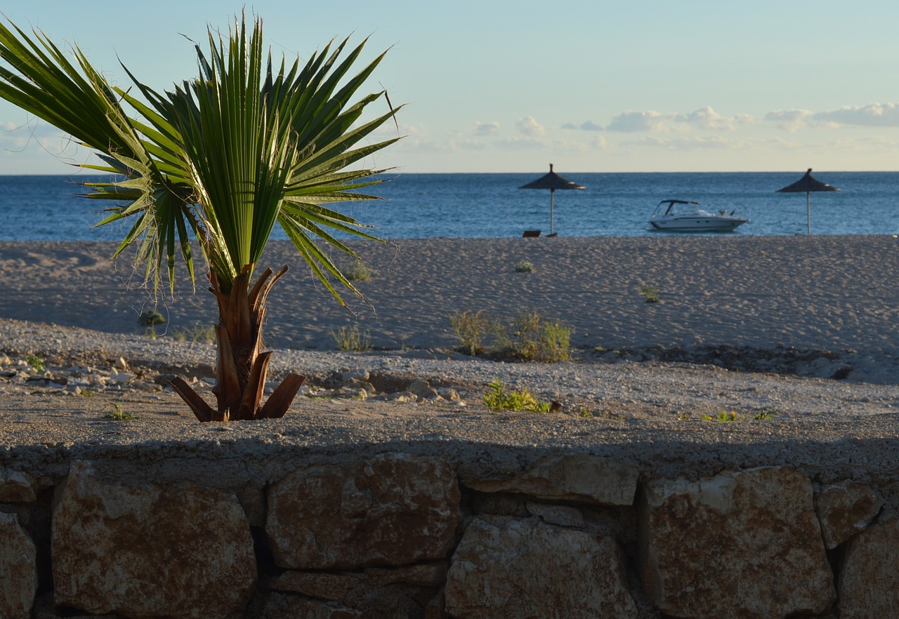 City view of Himara, Albania