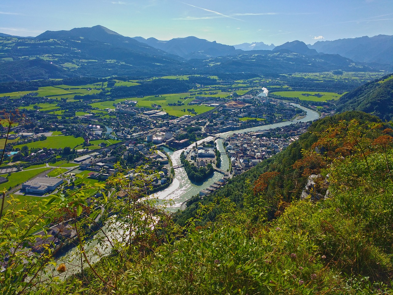 City view of Hallein, Austria