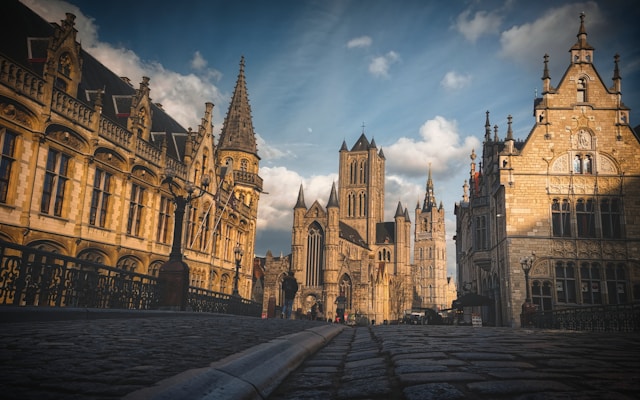City view of Ghent, Belgium