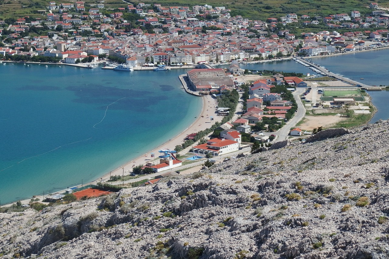 City view of Pag, Croatia