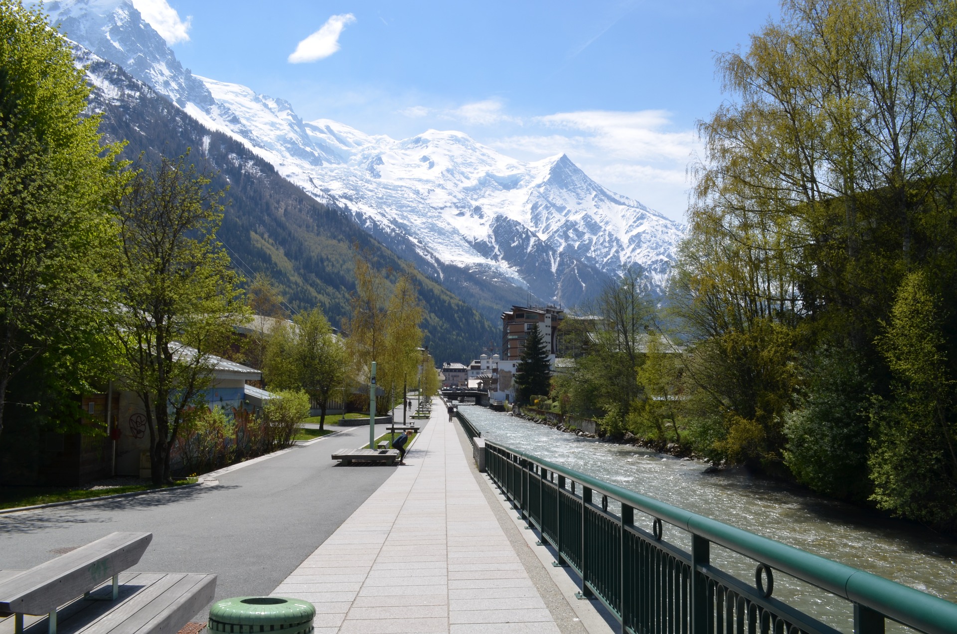 City view of Chamonix, France