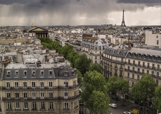 City view of Paris, France
