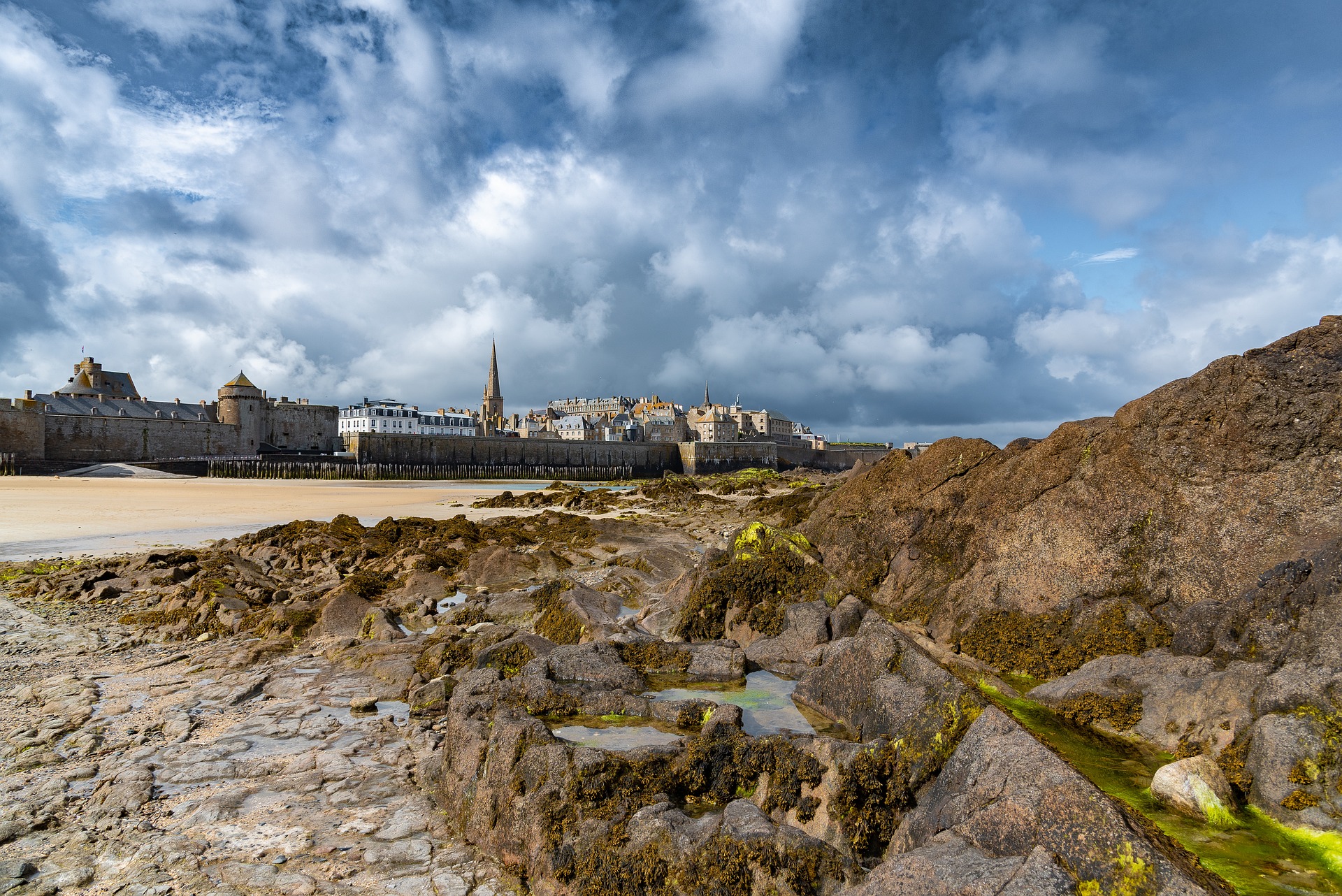 City view of Saint-Malo, France