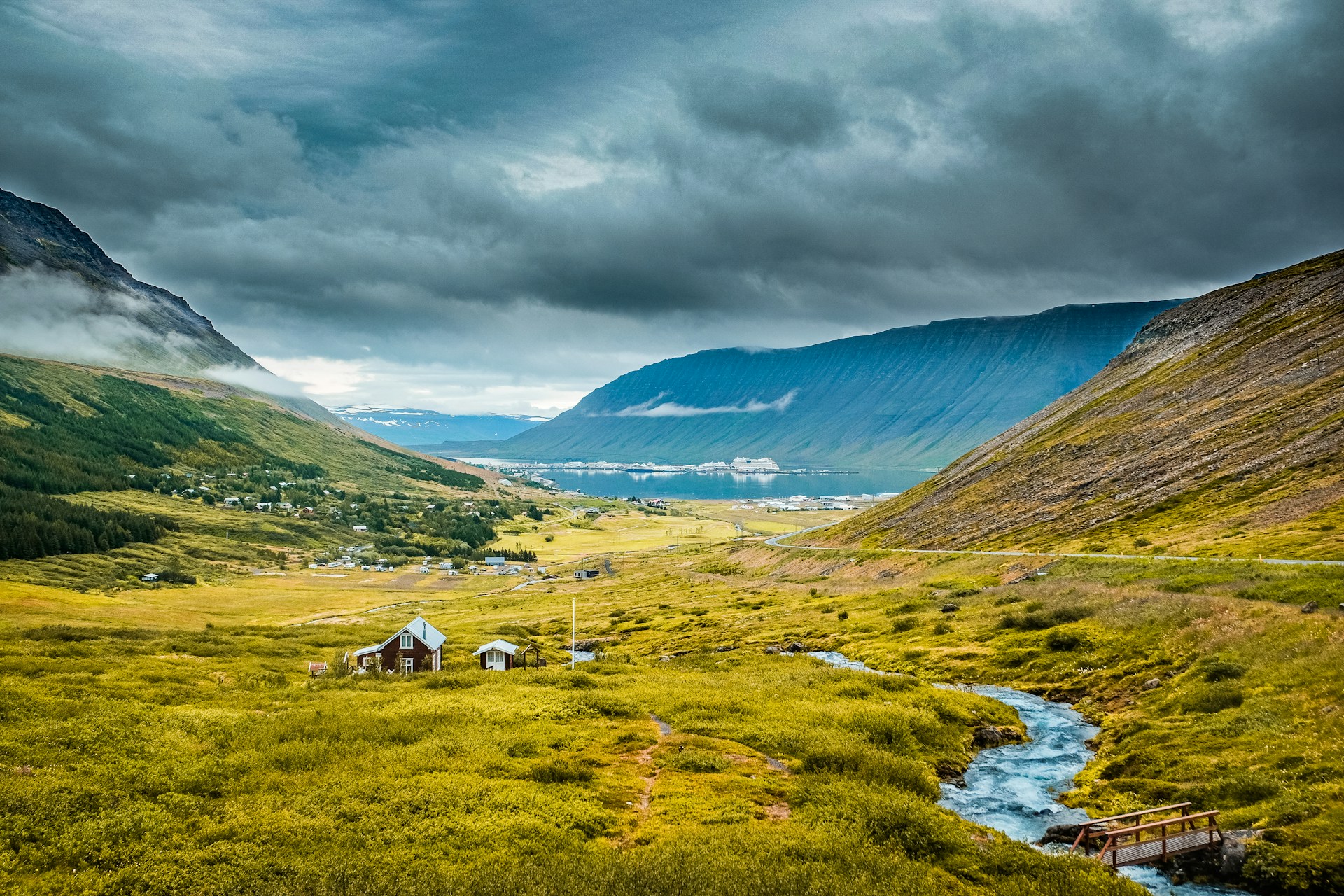 City view of Isafjordur, Iceland