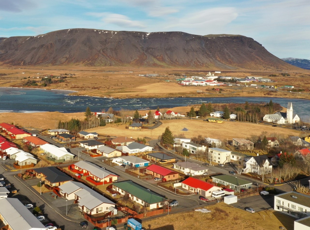 City view of Selfoss, Iceland