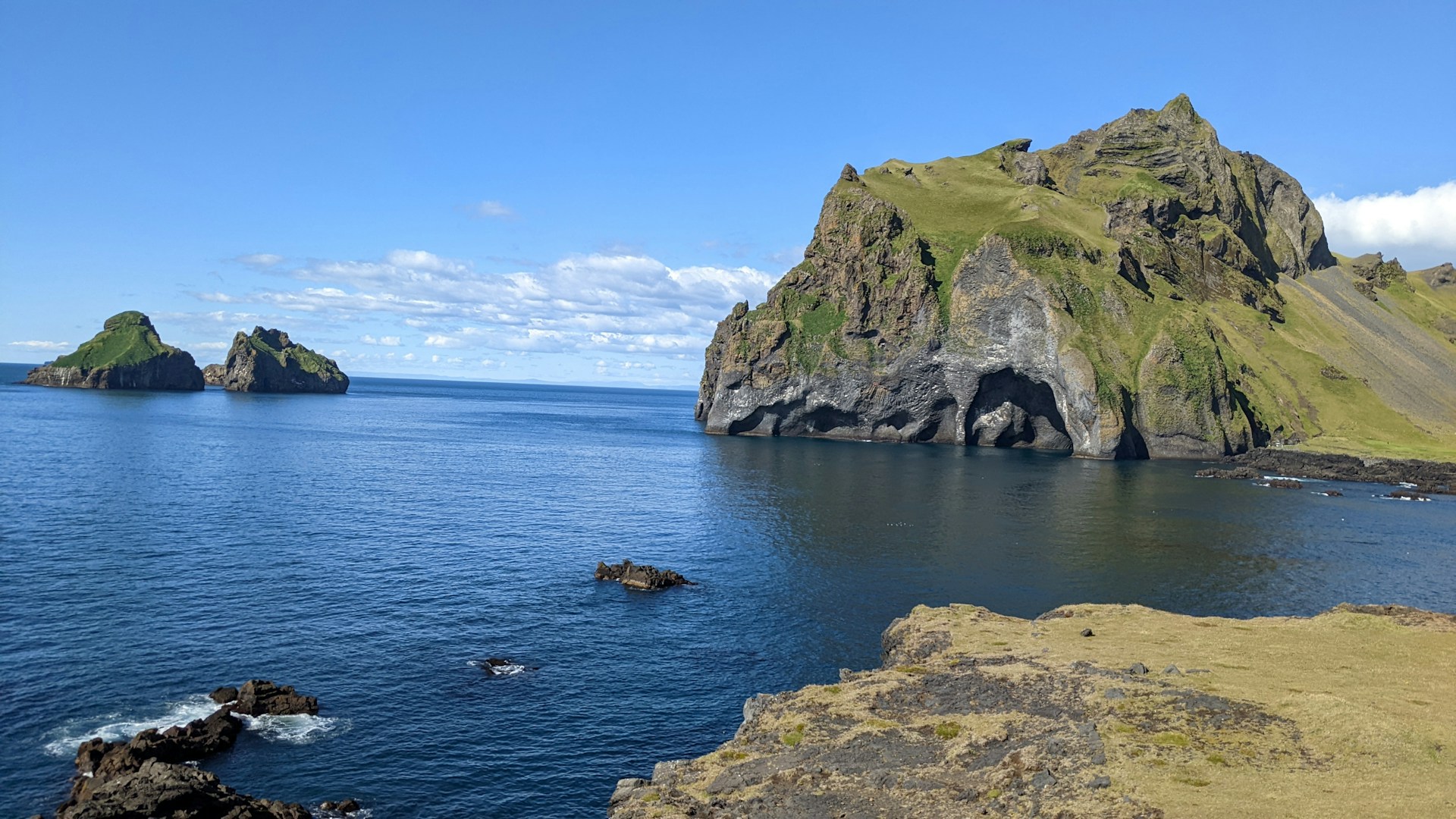 City view of Vestmannaeyjar, Iceland