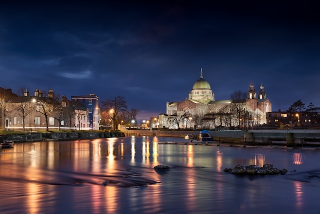 City view of Galway, Ireland