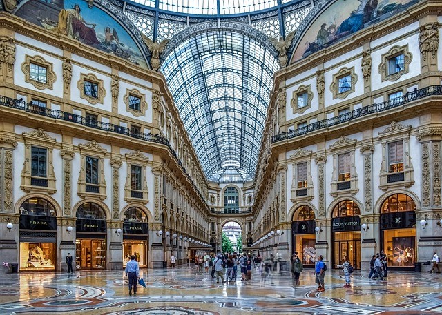 City view of Milano, Italy