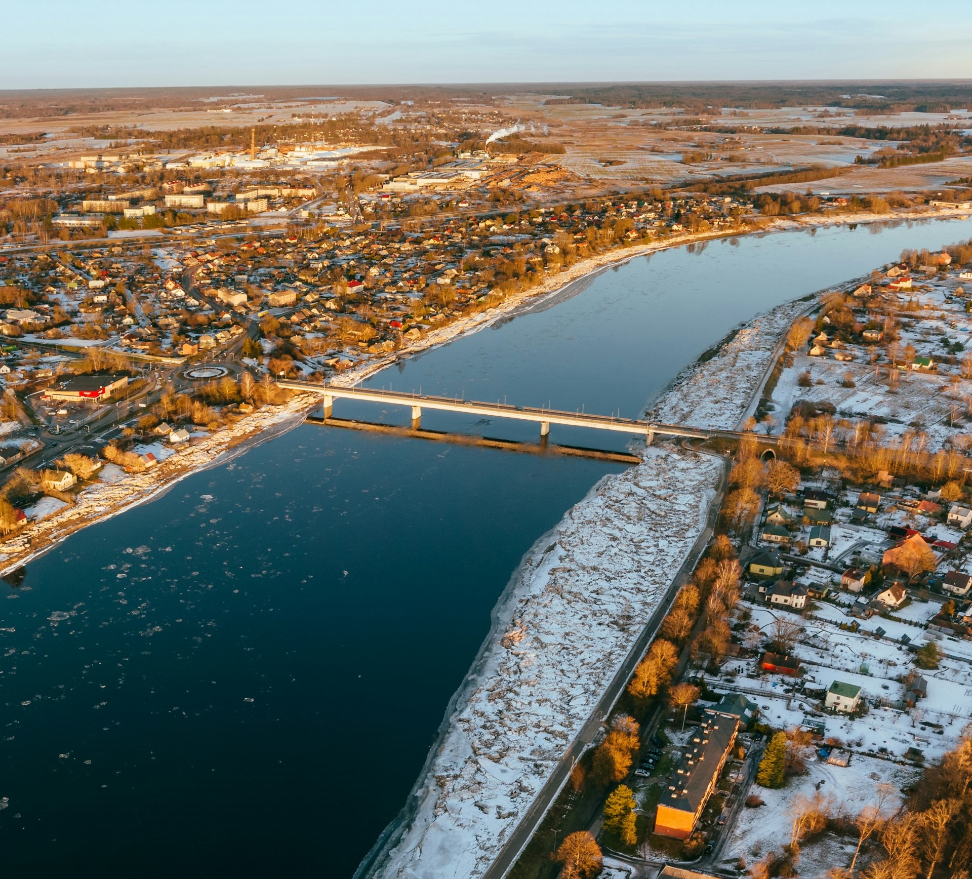 City view of Jekabpils, Latvia