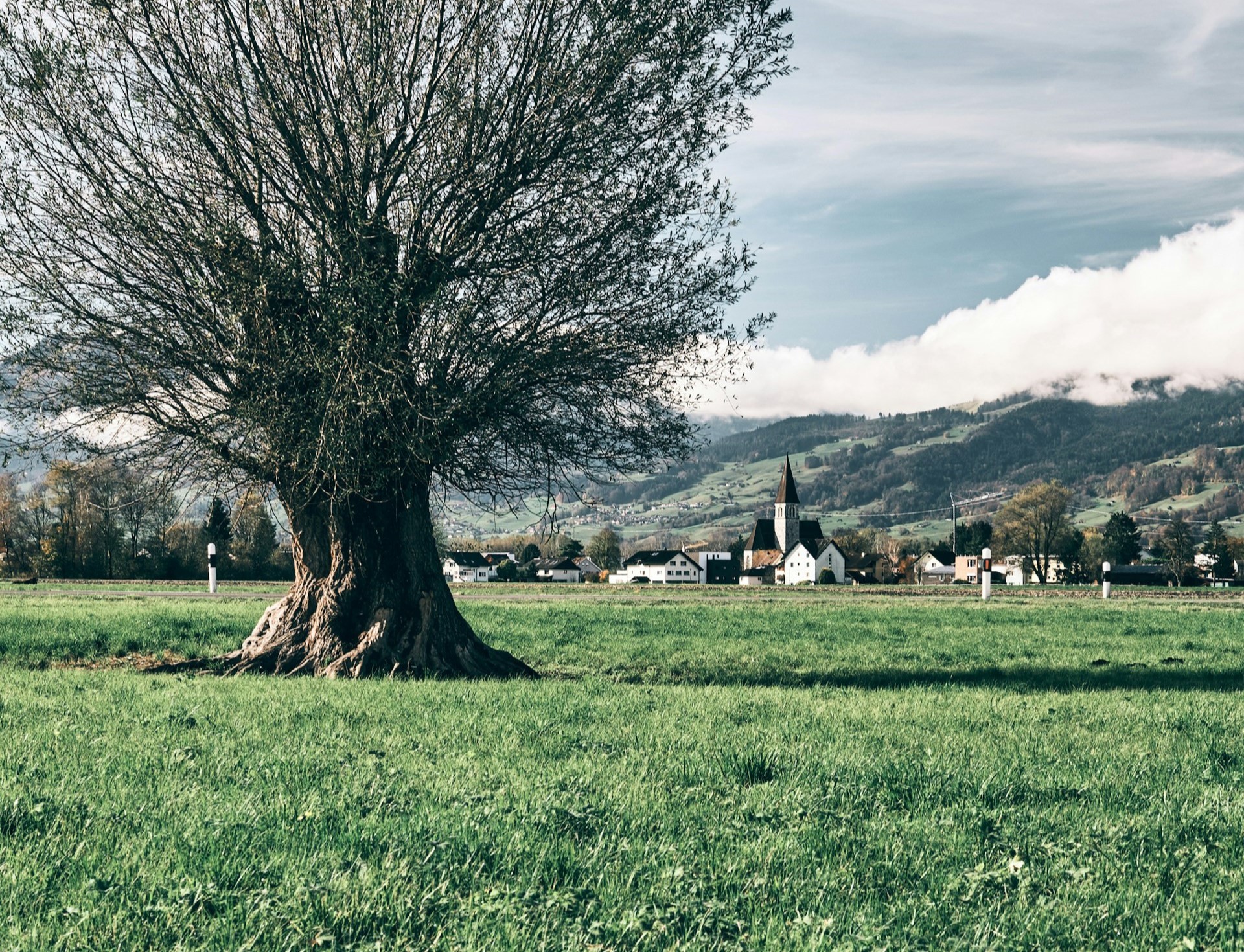 City view of Ruggell, Liechtenstein