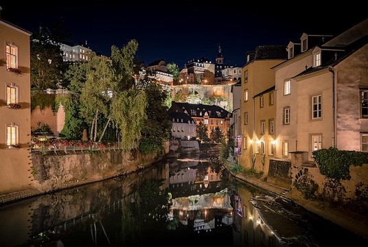 City view of Luxembourg City, Luxembourg