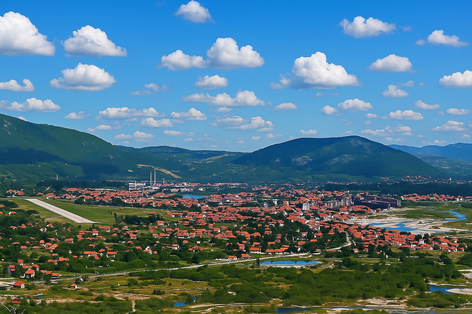 City view of Berane, Montenegro