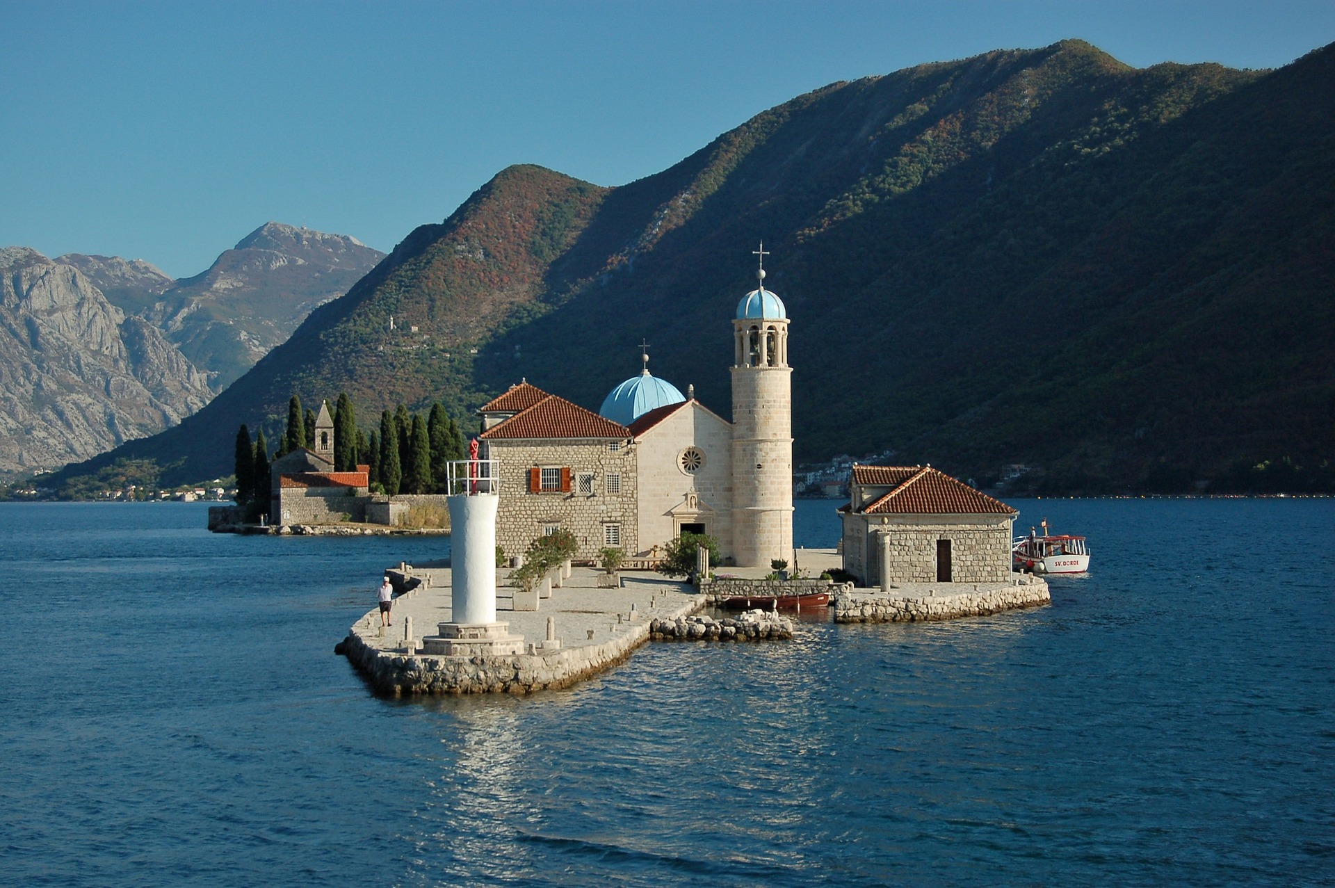 City view of Perast, Montenegro