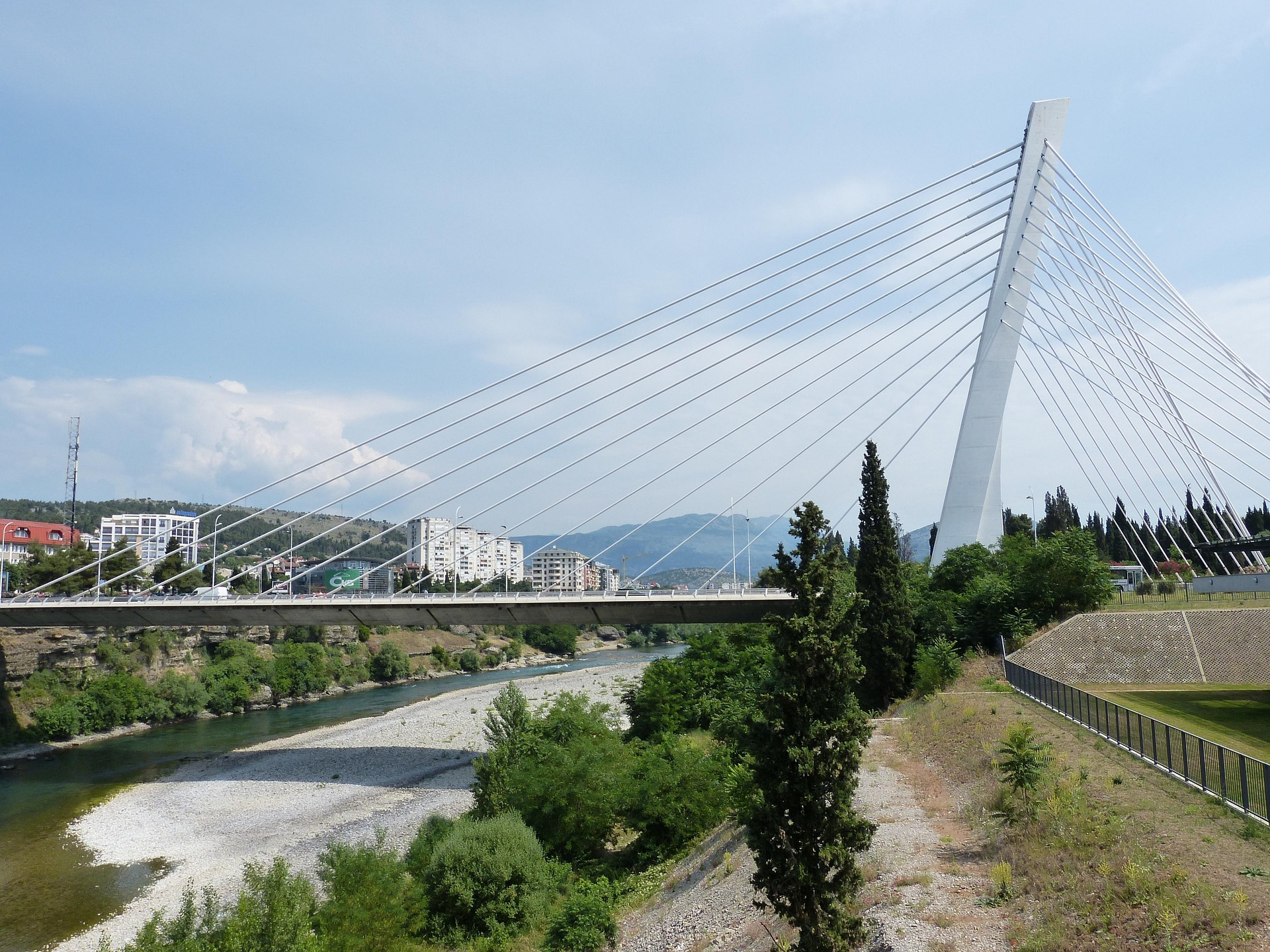 City view of Podgorica, Montenegro