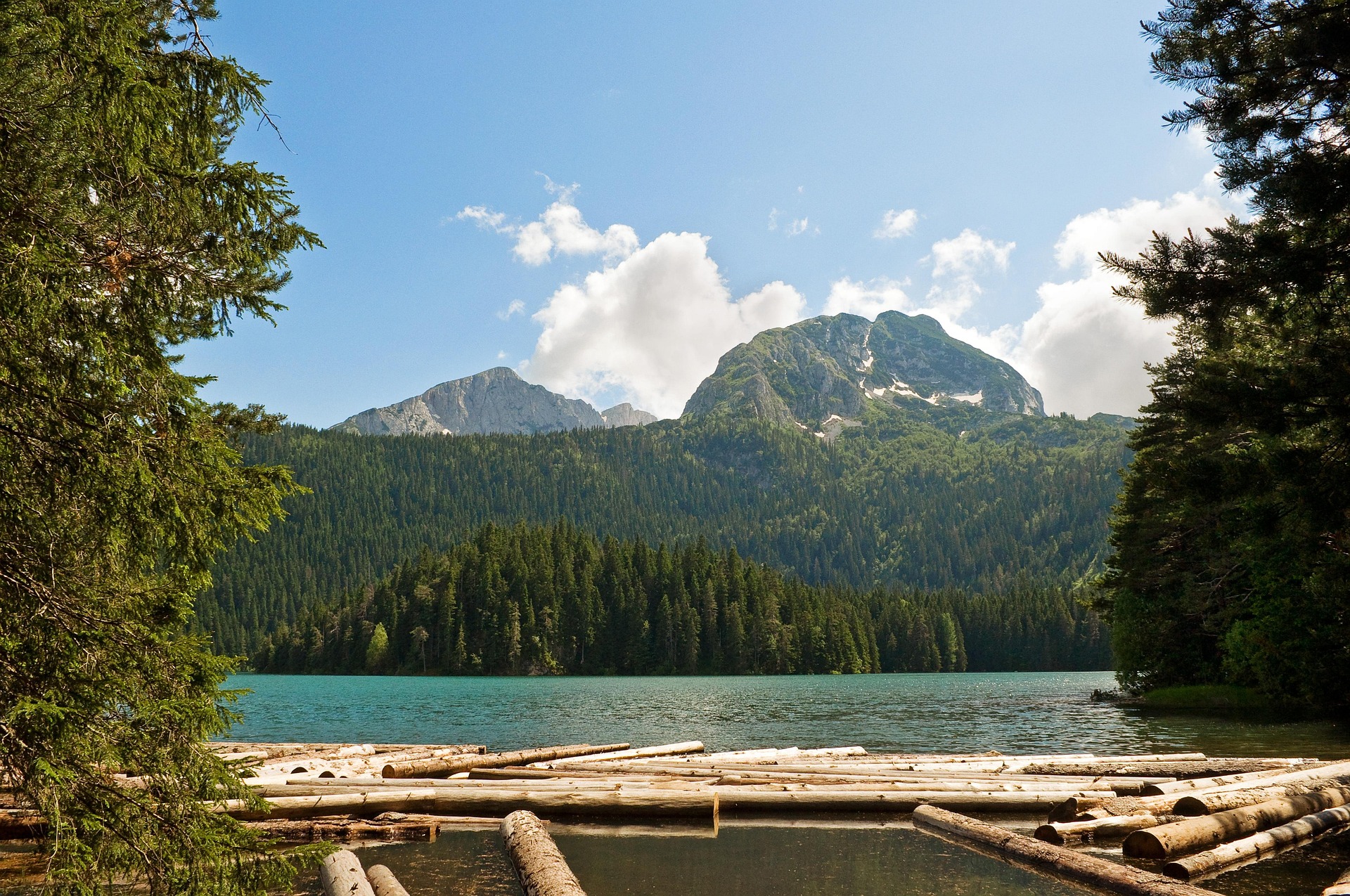City view of Zabljak, Montenegro