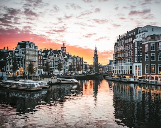 City view of Amsterdam, Netherlands
