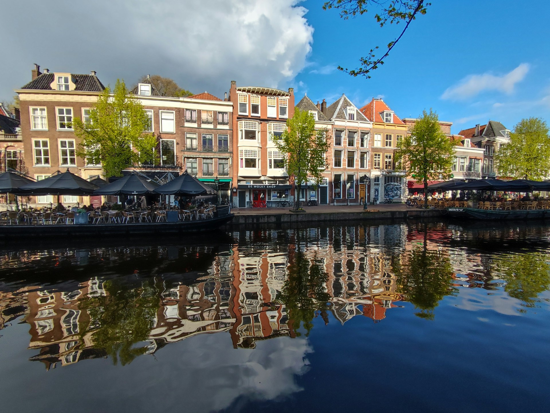 City view of Leiden, Netherlands