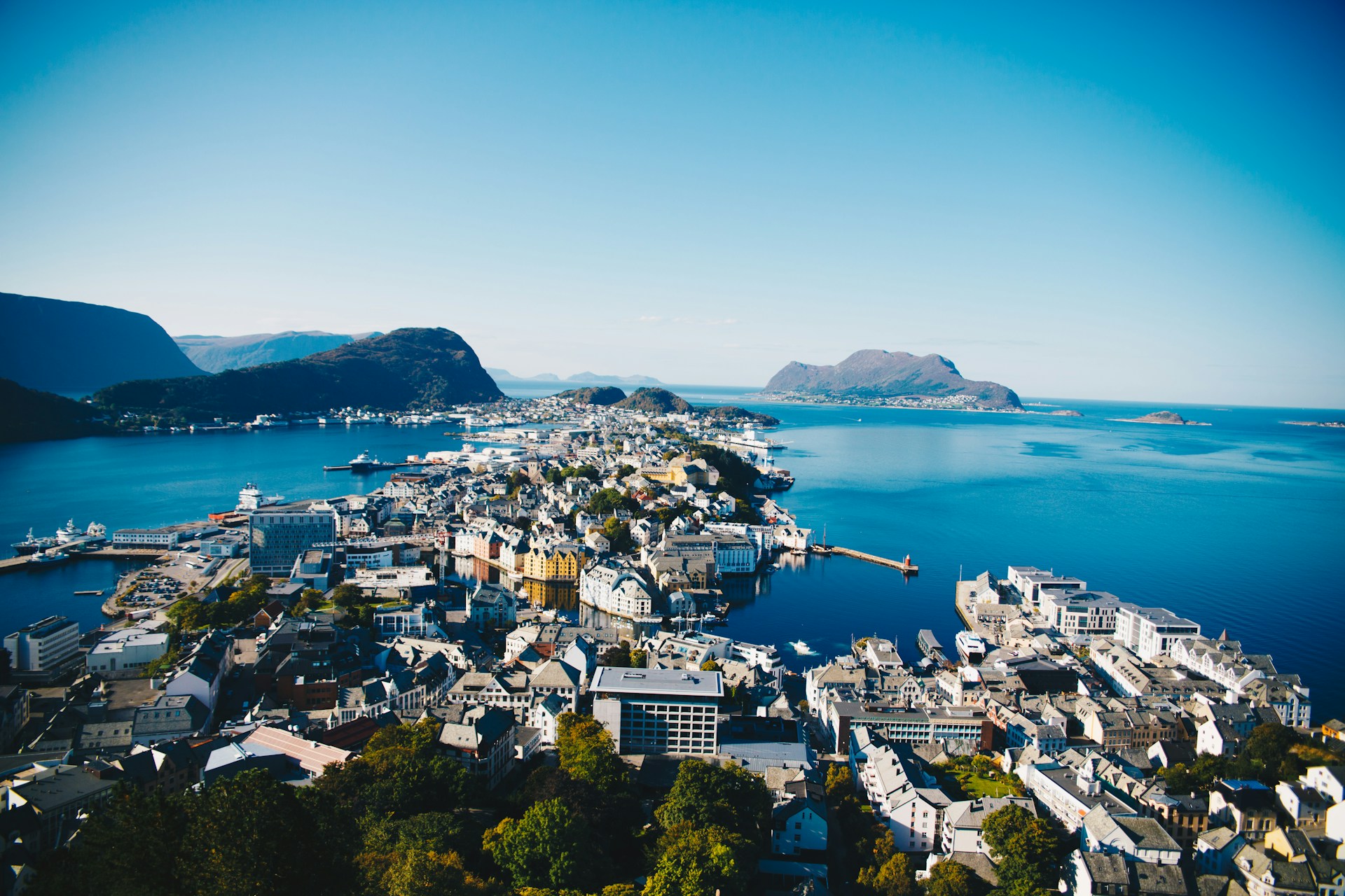 City view of Alesund, Norway